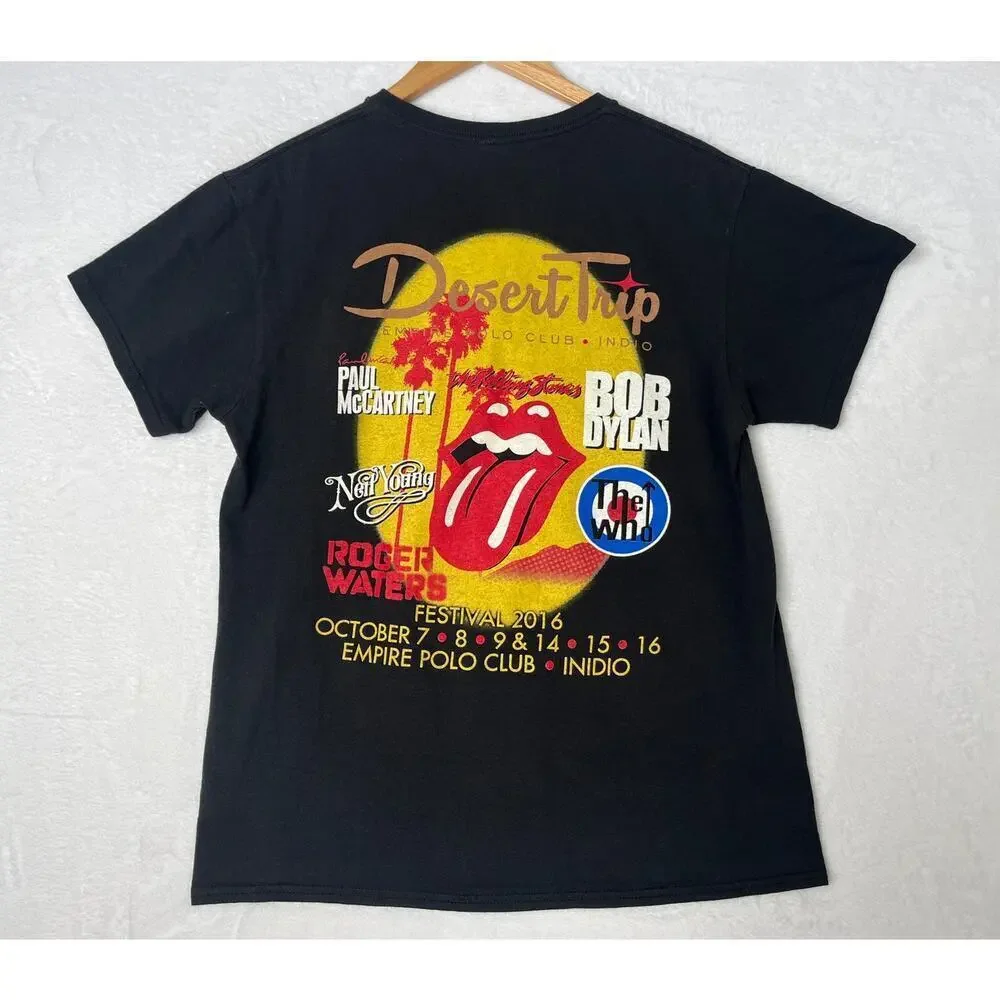 Desert Trip Tshirt RollingStones Bob Dylan Paul McCartney TheWho Neil Young sz M